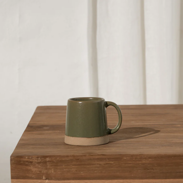 Andrees Angled Dipped Mug - Olive