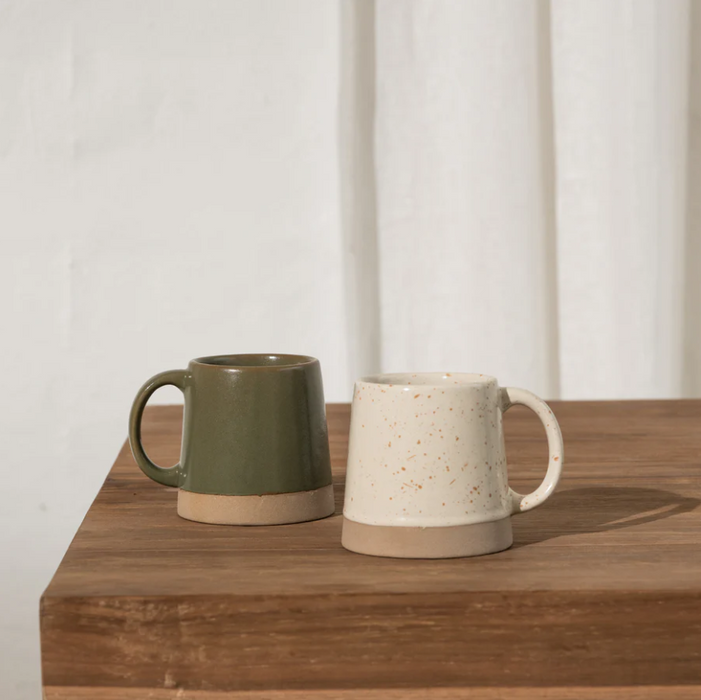 Andrees Angled Dipped Mug - Olive