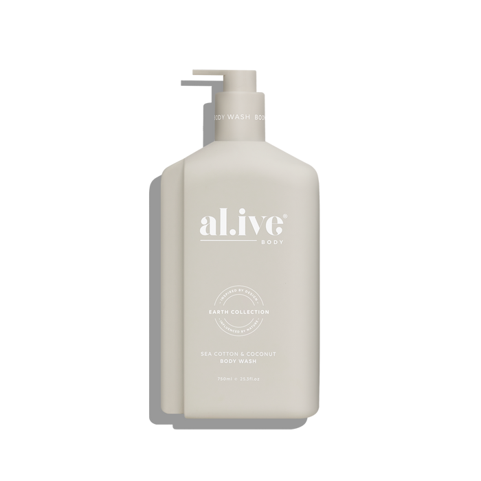 Alive Body Wash 750ml Sea Cotton & Coconut