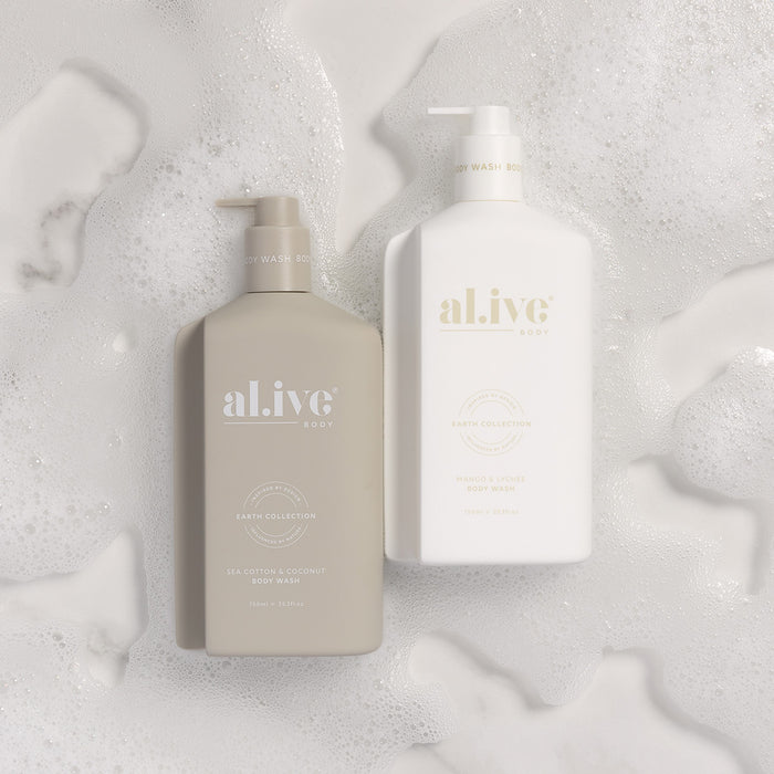 Alive Body Wash 750ml Sea Cotton & Coconut