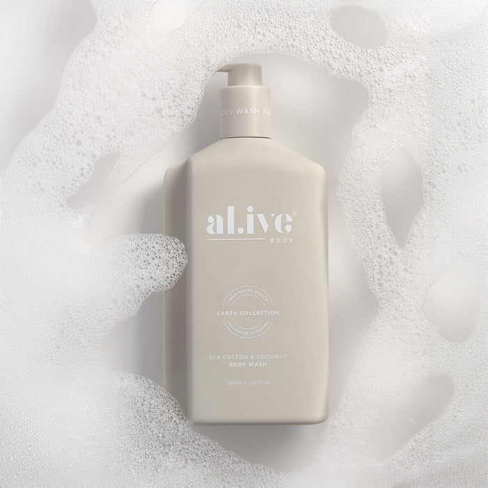 Alive Body Wash 750ml Sea Cotton & Coconut