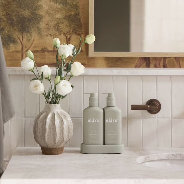 Alive Ivory Bloom Compact Bathroom Duo Wash + Lotion