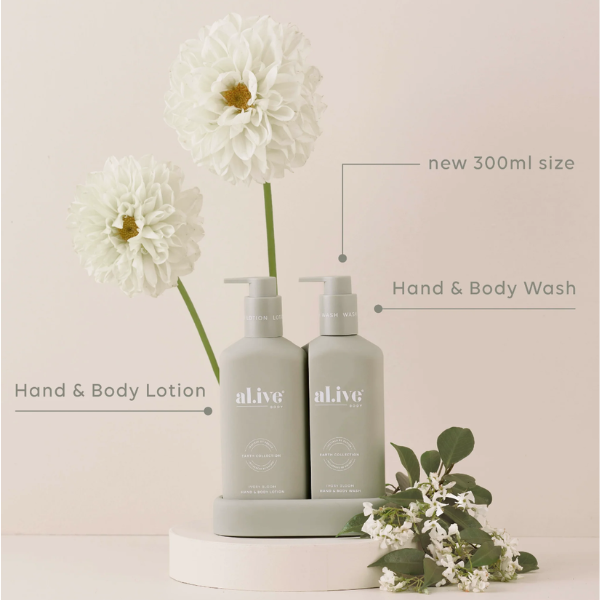 Alive Ivory Bloom Compact Bathroom Duo Wash + Lotion