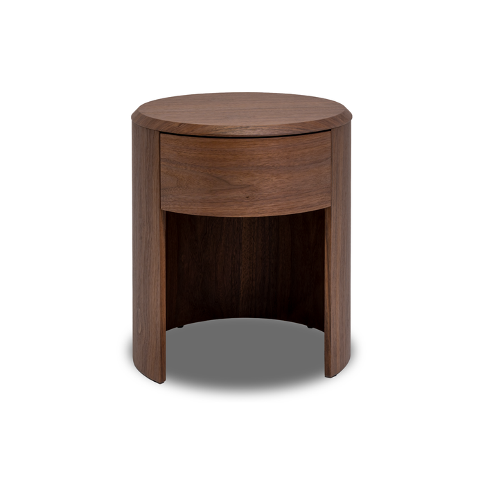 Layla Bedside 1 Drawer - Walnut