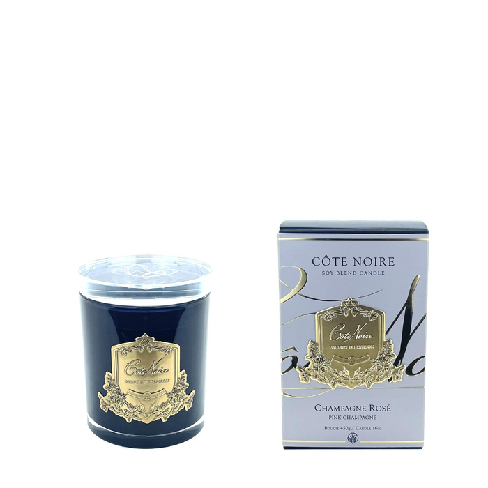 'GOLD 450g - Pink Champagne Candle - Limited Edition