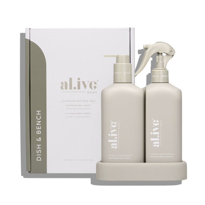 Alive Hand Wash & Dishwashing Liquid Duo Lemon & Pomegranite