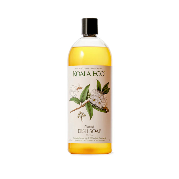 koala eco Dish Soap 1L Refill - Lemon Myrtle & Mandarin Essential Oil