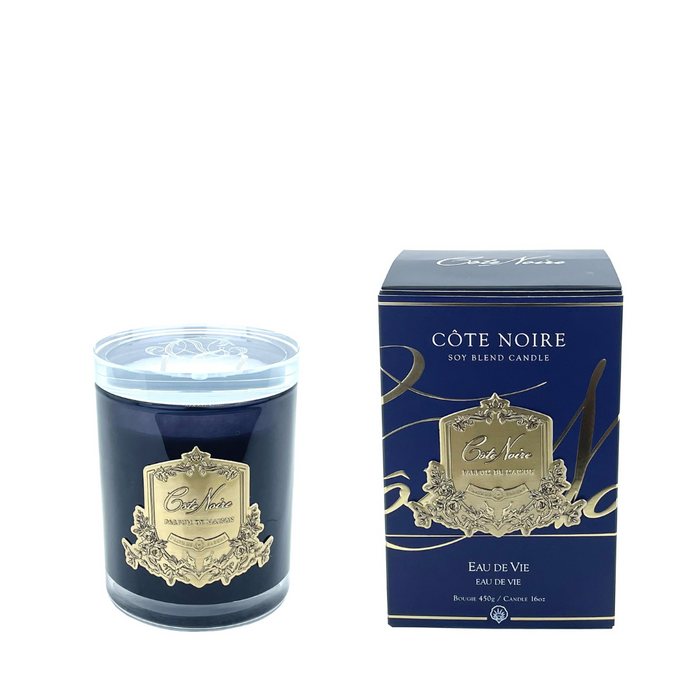 '450g Soy Candle - Eau De Vie - Navy & Gold