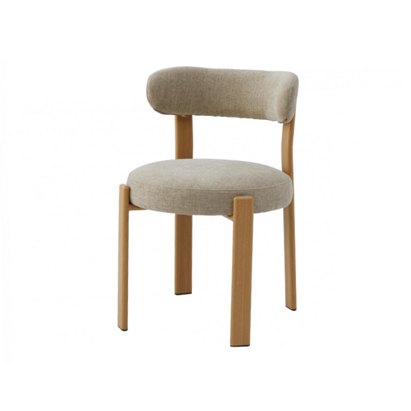 'Carrie Dining Chair - Beige Fabric