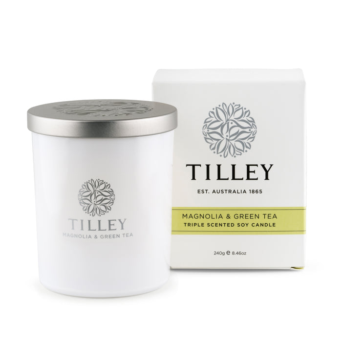 Magnolia & Green Tea Tilley Soy Candle 240g