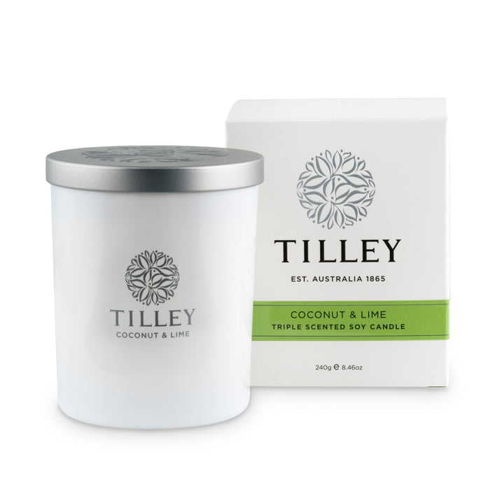 Coconut & Lime Tilley Soy Candle 240g