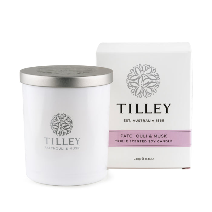 Patchouli & Musk Tilley Soy Candle 240g