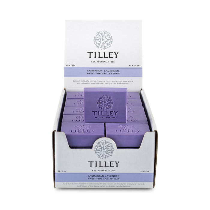 Tasmanian Lavender Tilley Triple Milled Soap 100g
