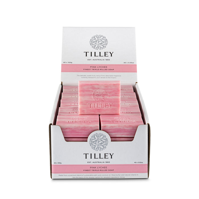 Pink Lychee Triple Milled Soap 100g