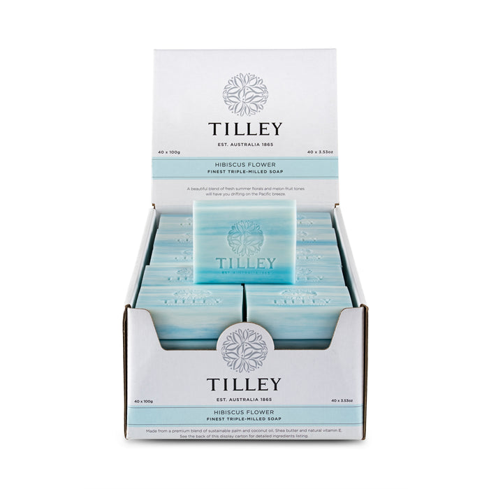 Hibiscus Flower Tilley Triple Milled Soap 100g