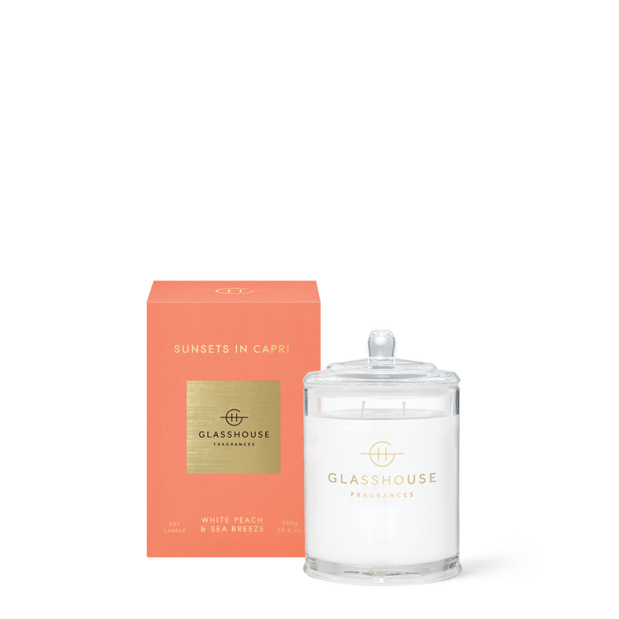 Glasshouse 380g Candle - Sunsets in Capri