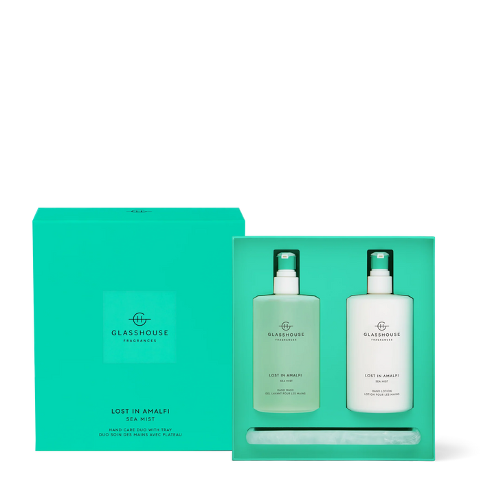 'Glasshouse Hand Wash , Hand Lotion & Tray - Lost In Amalfi