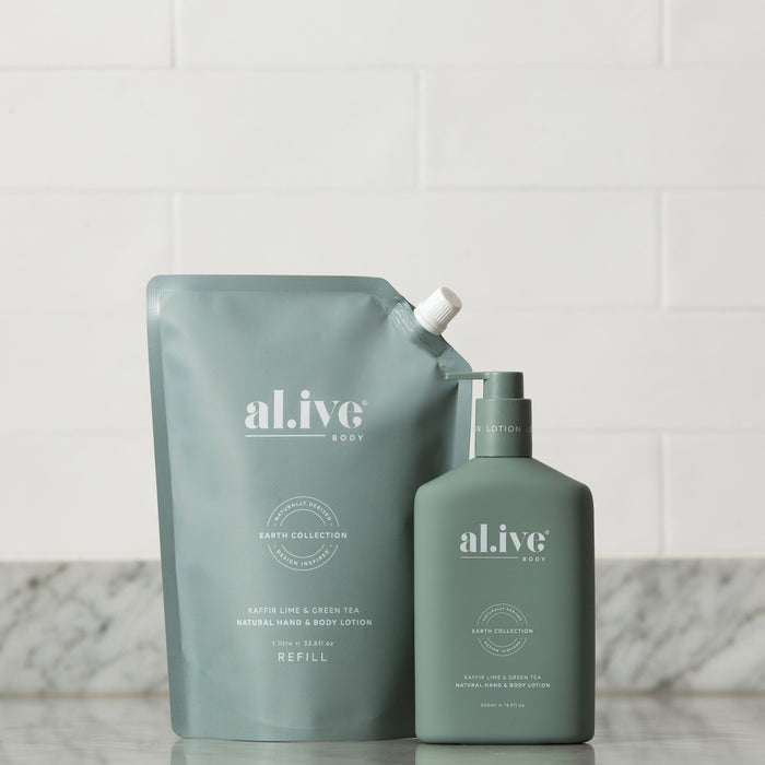 al.ive Kaffir Lime & Green Tea, Hand & Body Lotion (Refill)