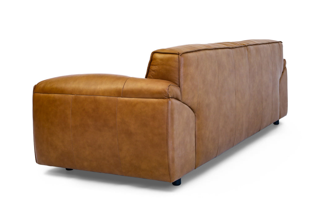 Maxwell Leather 3 Seater - Camel