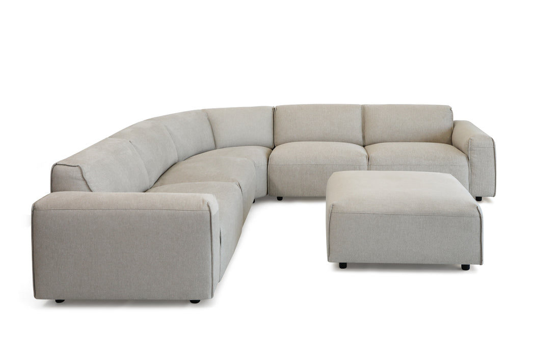 Miles 5 Piece Modular Lounge - Beige