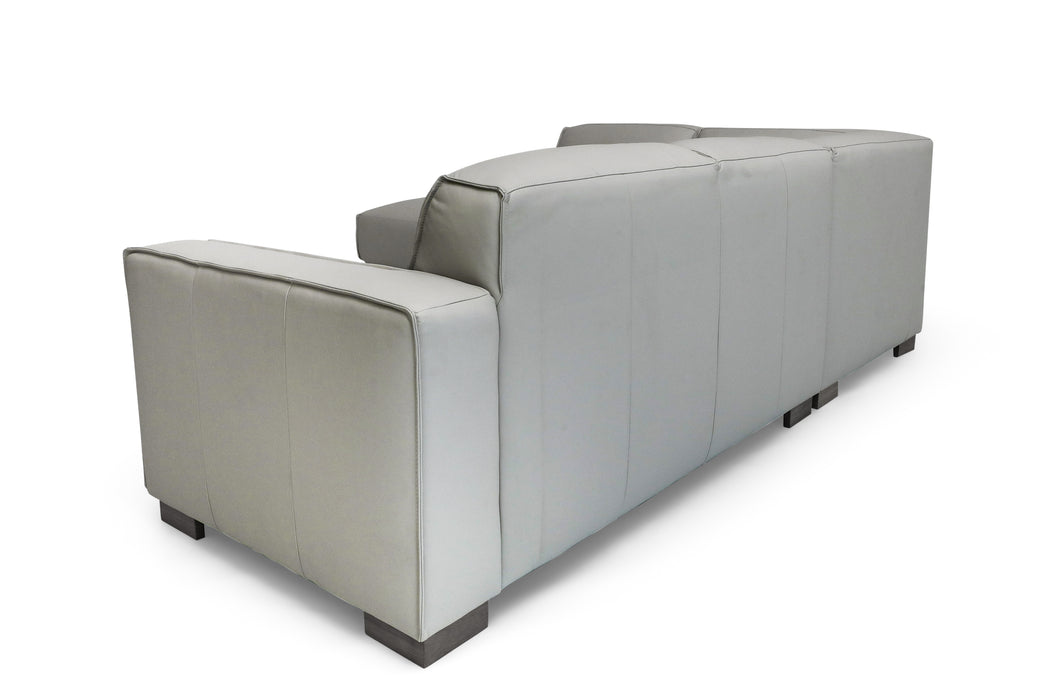 Tommy LHF Chaise Leather - Frost