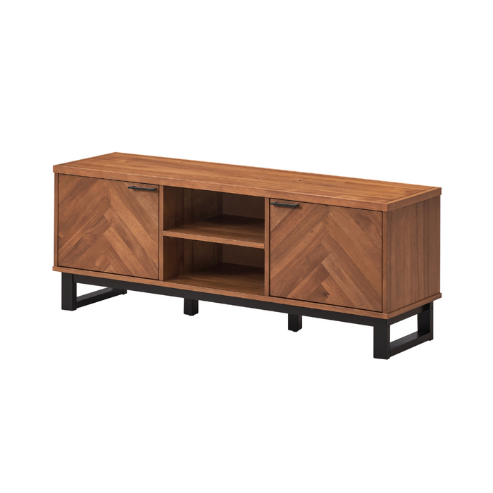 'Harry 2 Drawer / 2 Shelf ETU 1500 Light walnut / black leg