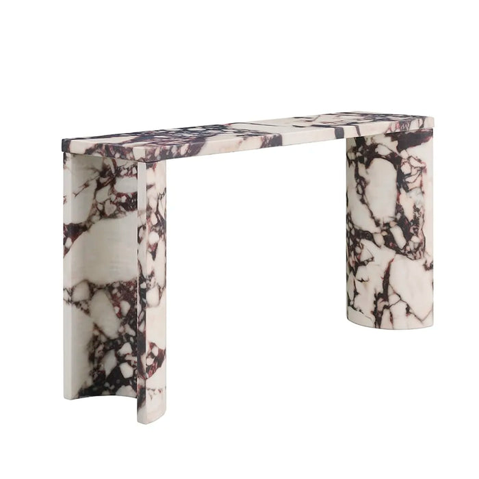 Bulgari Red Marble Console 140x35