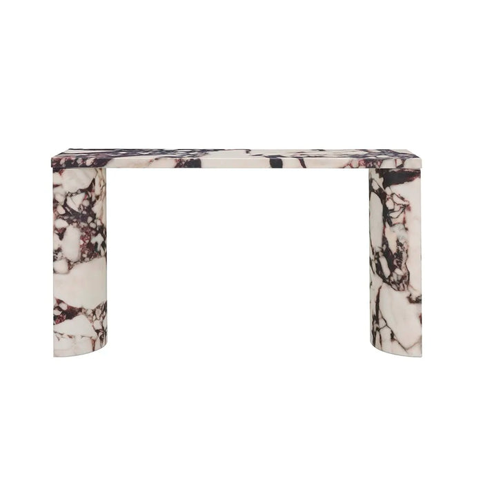 Bulgari Red Marble Console 140x35