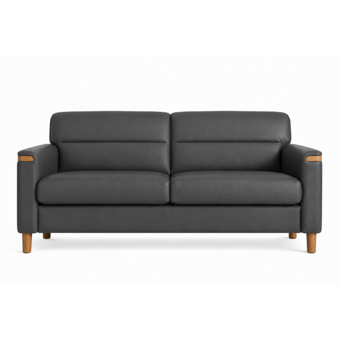 IMG Clayton 2.5 Seater - Grey / Dusty Oak