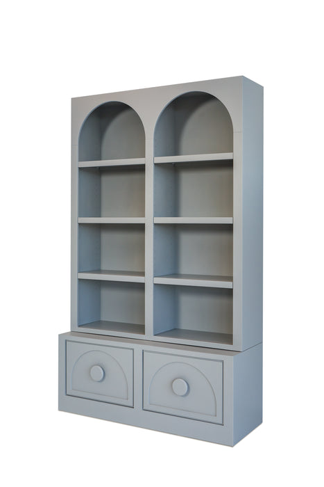 Arch Bookcase - Charcoal Grey