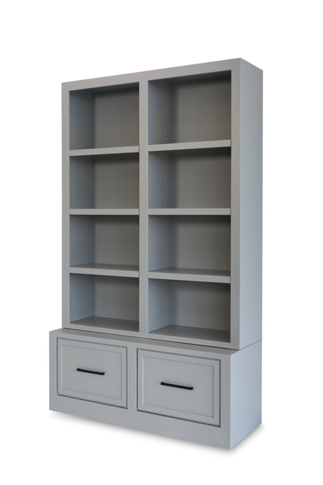 Square Bookcase - Charcoal Grey