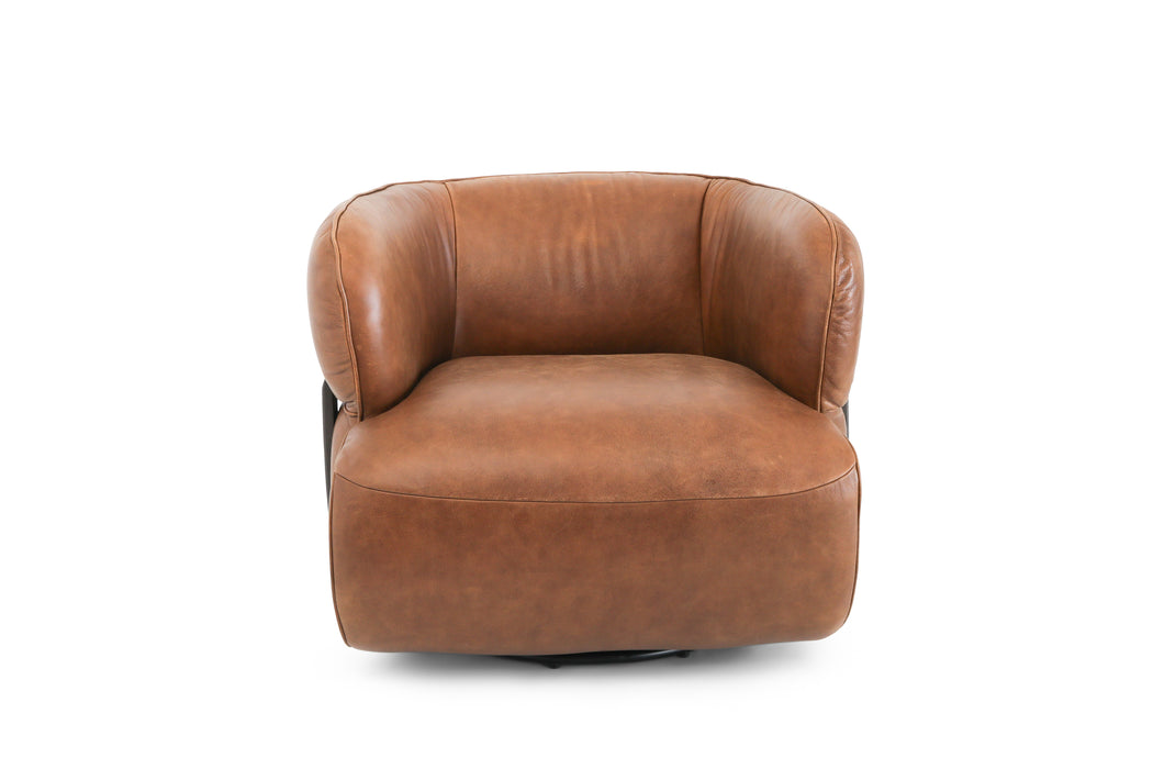 11072SW 1P GLE4105 Leather Swivel Chair