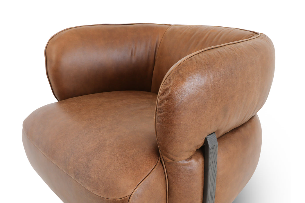 11072SW 1P GLE4105 Leather Swivel Chair