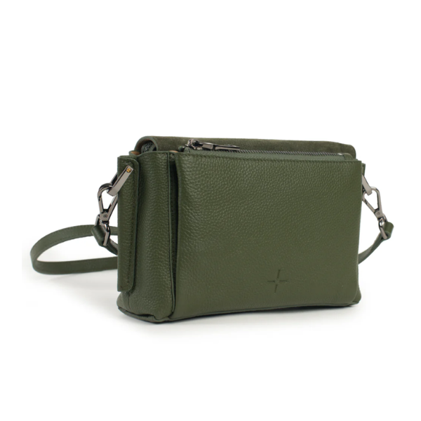 Lara Cross Body Bag Pebble/Olive