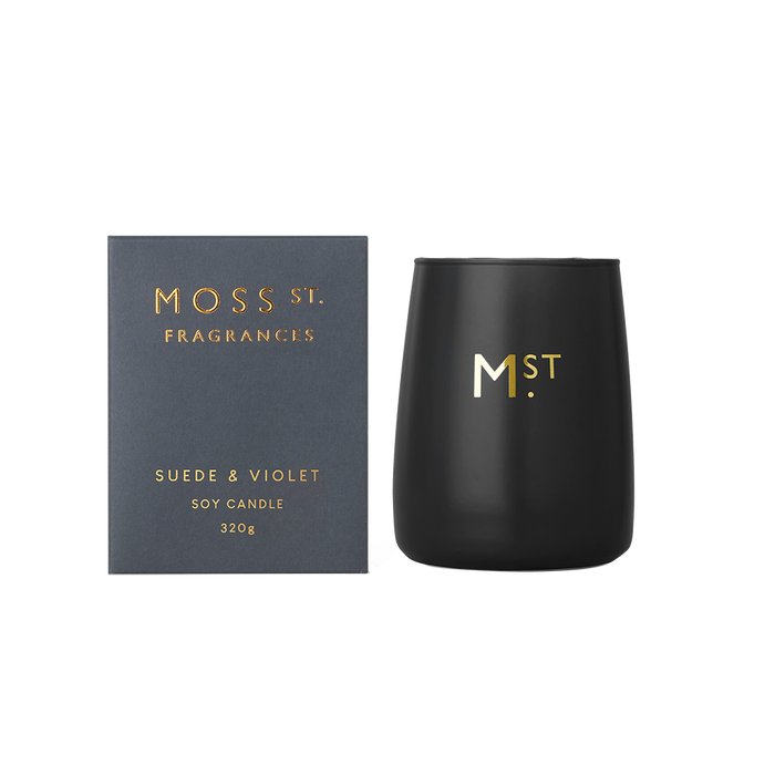 Moss ST. Candle 320g Suede & Violet