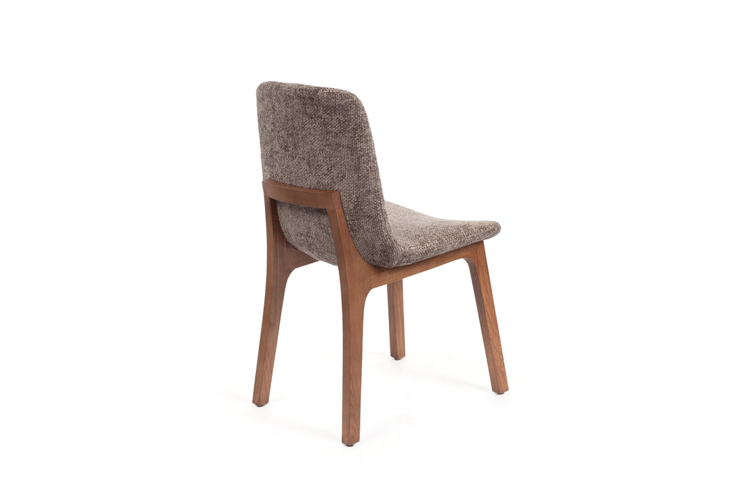 Levitate Dining Chair (Zara Elephant 17/Walnut Ash Legs)