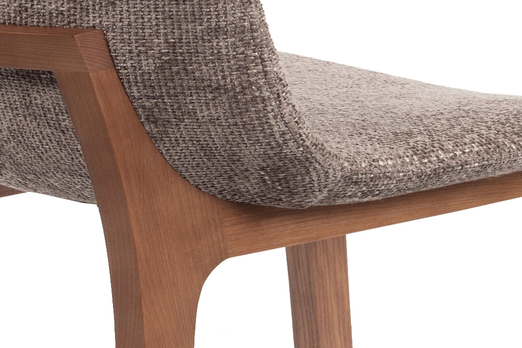 Levitate Dining Chair (Zara Elephant 17/Walnut Ash Legs)