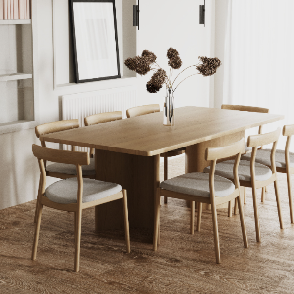 Mia Dining Table 2400 Oak Natural