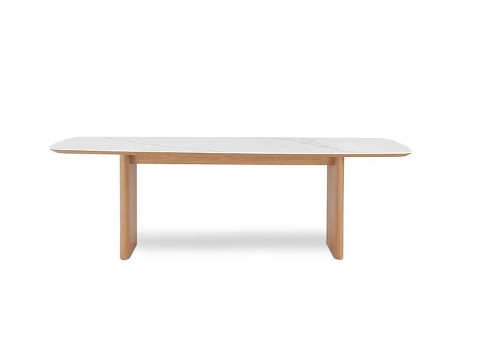 Stanza Dining Table (Rec 2400x1200) Warm Oak