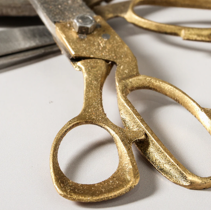 Vintage Indian Brass Scissors