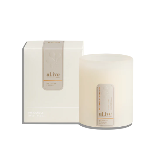'Alive Sea Cotton & Coconut Soy Candle