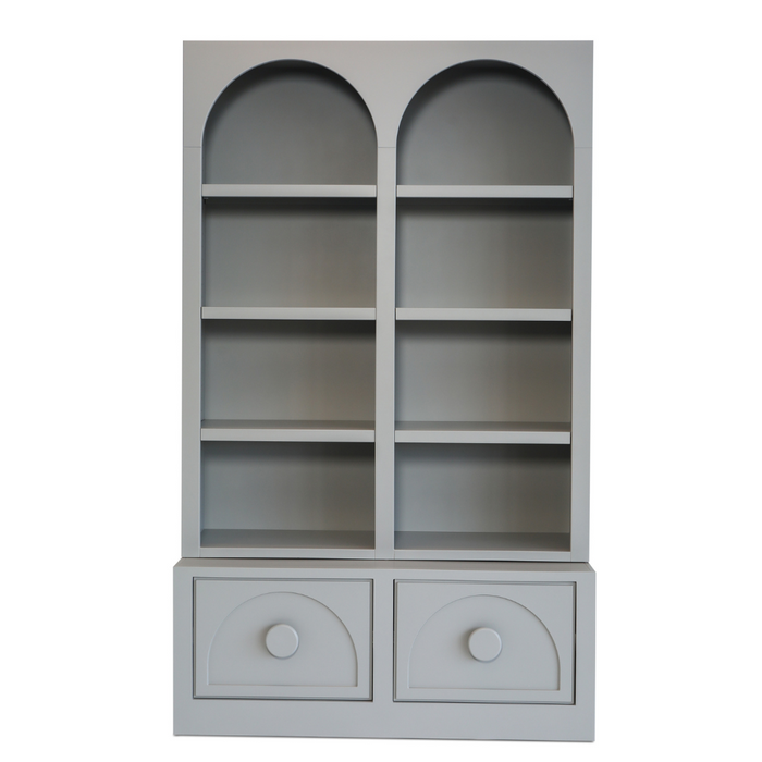 Arch Bookcase - Charcoal Grey