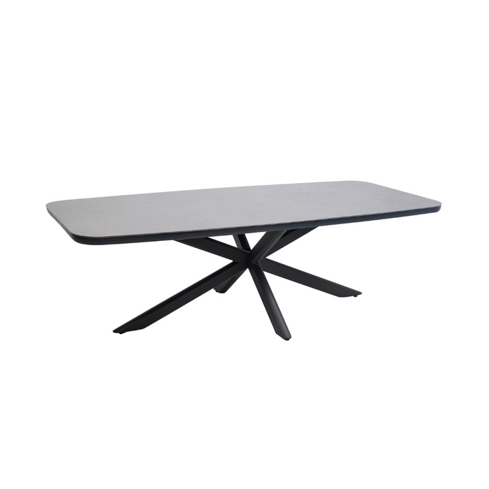 Tuscany Boat Dining Table - Charcoal / Bottega Grey