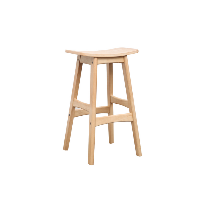 'Seoul Stool (Natural Frame/Natural Veneer Seat)