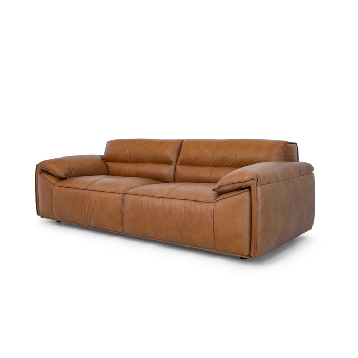 Maxwell Leather 3 Seater - Camel