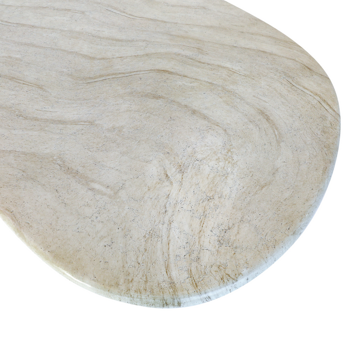 Muscat Dining Table Top & Base 2400x1100 Cement Table Beige Mix