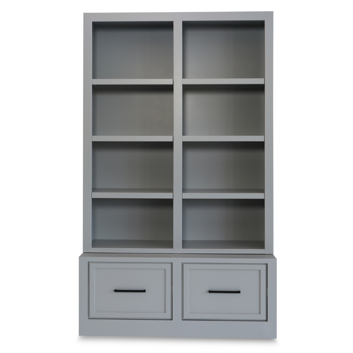 Square Bookcase - Charcoal Grey