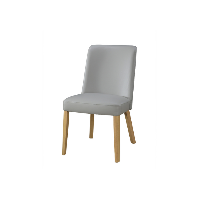 Miah Dining Chair- Pewter Leather