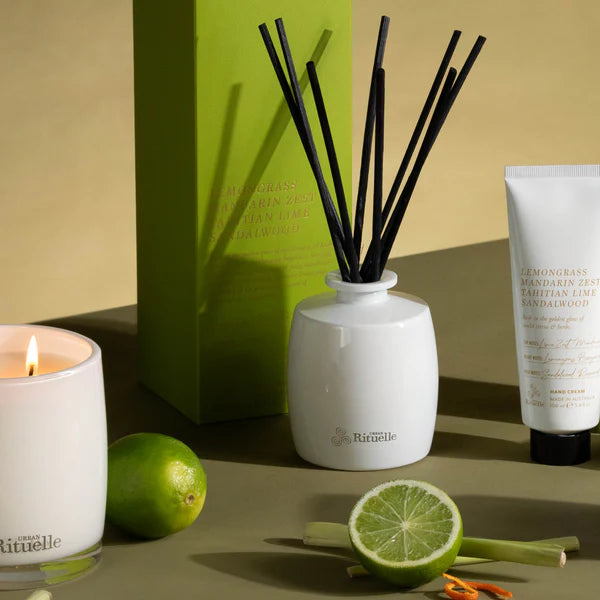 220ml Diffuser - Lemongrass, Mandarin Zest, Tahitian Lime, Sandalwood