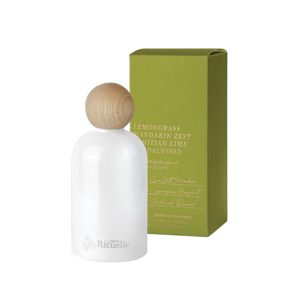 100ml Room Mist - Lemongrass, Mandarin Zest, Tahitian Lime, Sandalwood